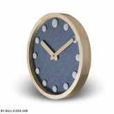 Small clock Wood and Fabric My Wall Clock
